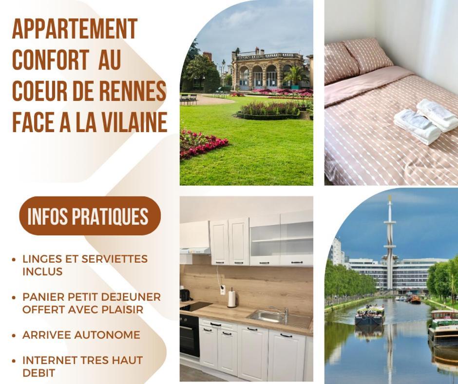 Charmant Cocon Au Coeur De Rennes Calme Et Lumineux 외부 사진